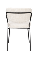 White Bouclé Dining Chairs (2) | DF Jolien | Oroatrade.com