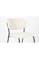 White Bouclé Dining Chairs (2) | DF Jolien | Oroatrade.com