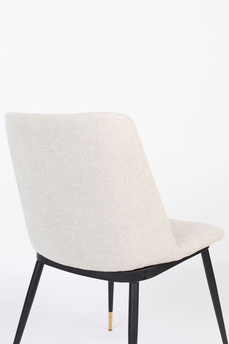 Beige Fabric Dining Chairs (2) | DF Lionel | Oroatrade.com