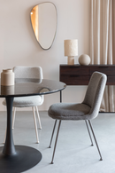Minimalist Upholstered Dining Chairs (2) | DF Fijs | Oroatrade.com
