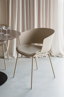Curved Modern Dining Chair Set (4) | DF Jessica | Oroatrade.com