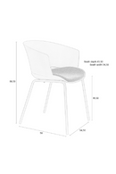 Curved Modern Dining Chair Set (4) | DF Jessica | Oroatrade.com