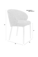 Minimalist Upholstered Dining Chairs (2) | DF Ayle | Oroatrade.com
