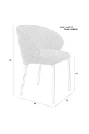 Minimalist Upholstered Dining Chairs (2) | DF Ayle | Oroatrade.com