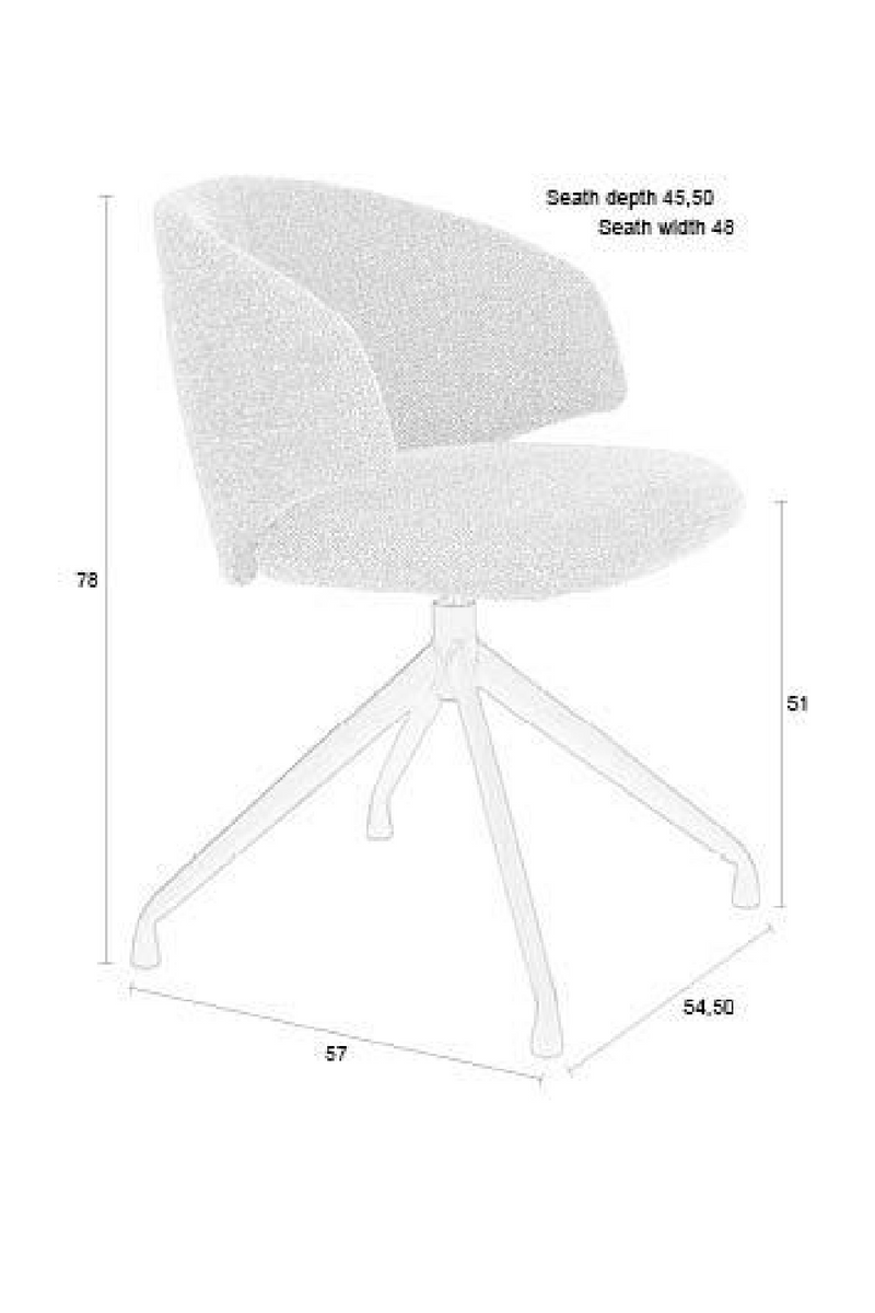 Curved Quadrupod Dining Chairs (2) | DF Balado | Oroatrade.com