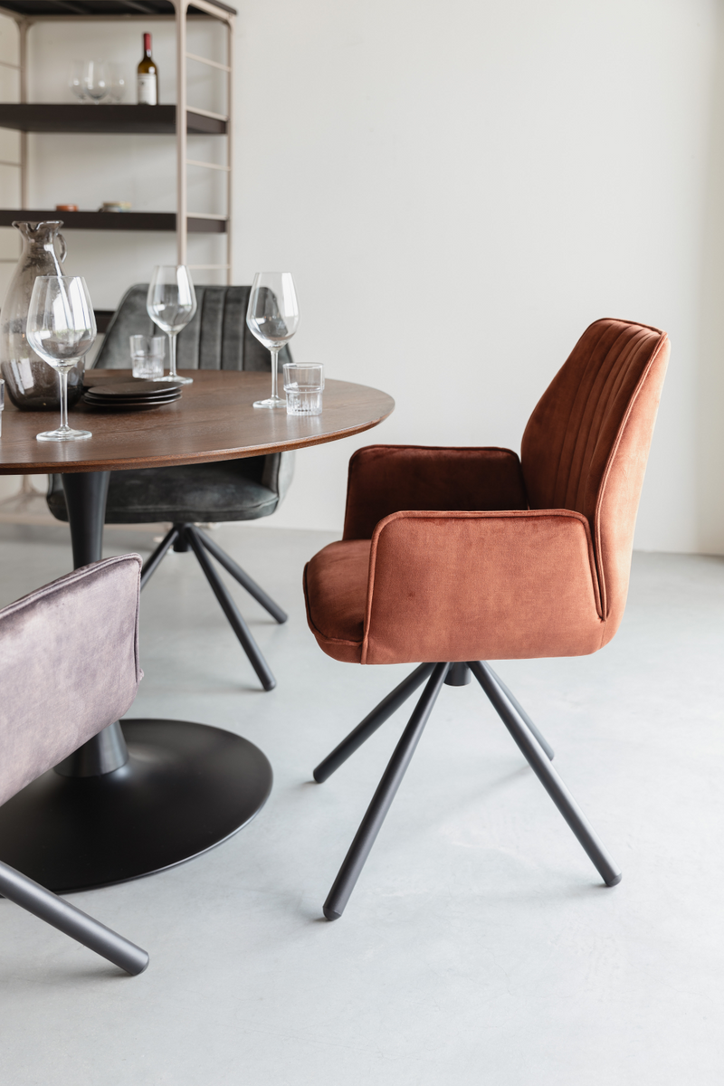 Velvet Modern Dining Armchairs (2) | DF Jamie | Oroatrade.com