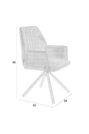 Velvet Modern Dining Armchairs (2) | DF Jamie | Oroatrade.com