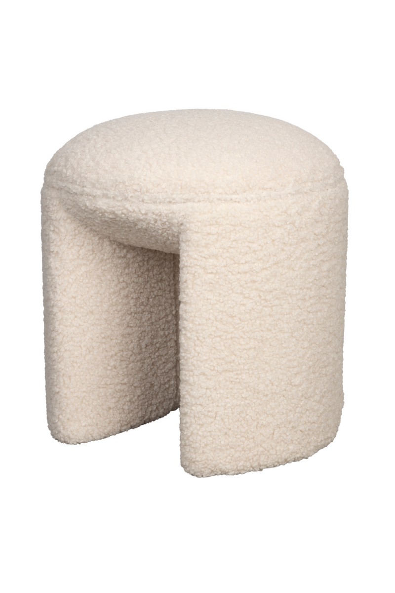 White Upholstered Stool | DF Noxx | Oroatrade.com