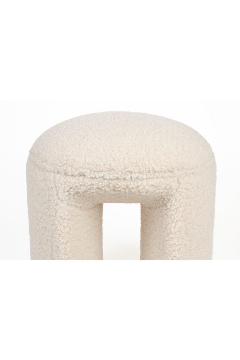 White Upholstered Stool | DF Noxx | Oroatrade.com