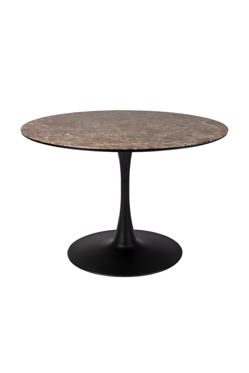 Brown Pedestal Dining Table | DF Maru | Oroatrade.com