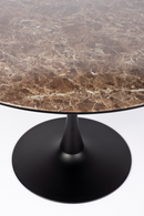Marble Finish Pedestal Dining Table | DF Maru | Oroatrade.com