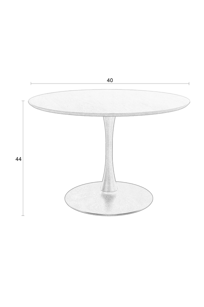 Round Pedestal Coffee Table | DF Raku | Oroatrade.com