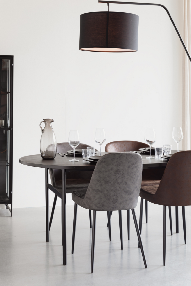 Black Oblong Dining Table | DF Marcio | Oroatrade.com