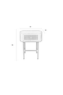 Beige Lacquered Side Table | DF Amaya | Oroatrade.com