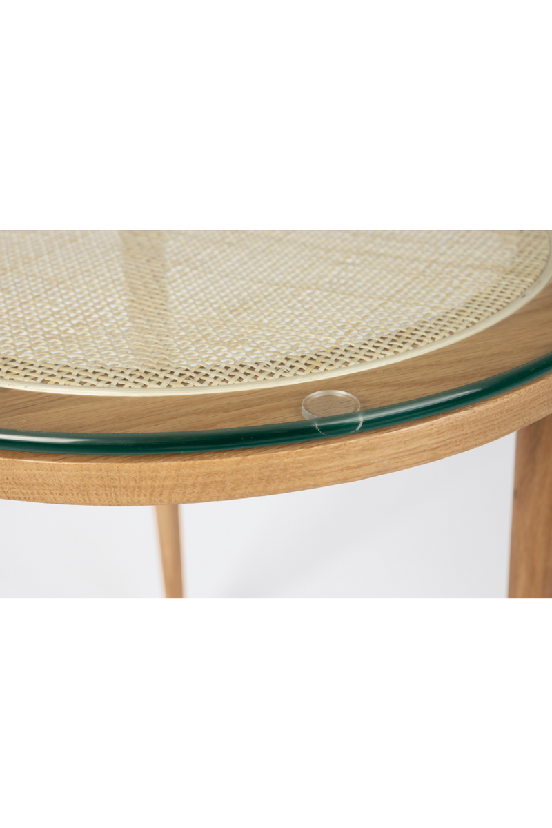 Natural Rattan Modern Side Table | DF Haru | Oroatrade.com