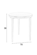 Natural Rattan Modern Side Table | DF Haru | Oroatrade.com