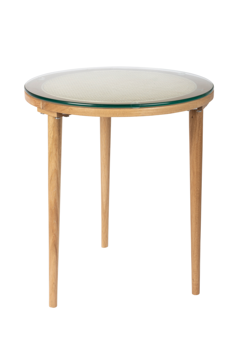 Natural Rattan Modern Side Table | DF Haru | Oroatrade.com