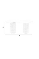 Marble Organic Coffee Table | DF Peli | Oroatrade.com