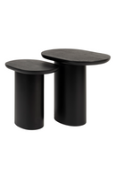 Black Mango Wood Side Tables (2) | DF Bela | Oroatrade.com