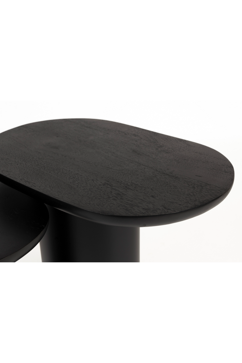Black Mango Wood Side Tables (2) | DF Bela | Oroatrade.com