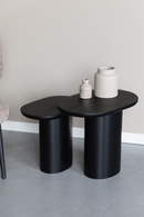 Black Mango Wood Side Tables (2) | DF Bela | Oroatrade.com