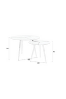 Black Aluminum Side Tables (2) | DF Kourdebour | Oroatrade.com