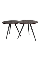 Teak Round Side Table Set (2) | DF Webster | Oroatrade.com