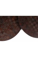 Teak Round Side Table Set (2) | DF Webster | Oroatrade.com