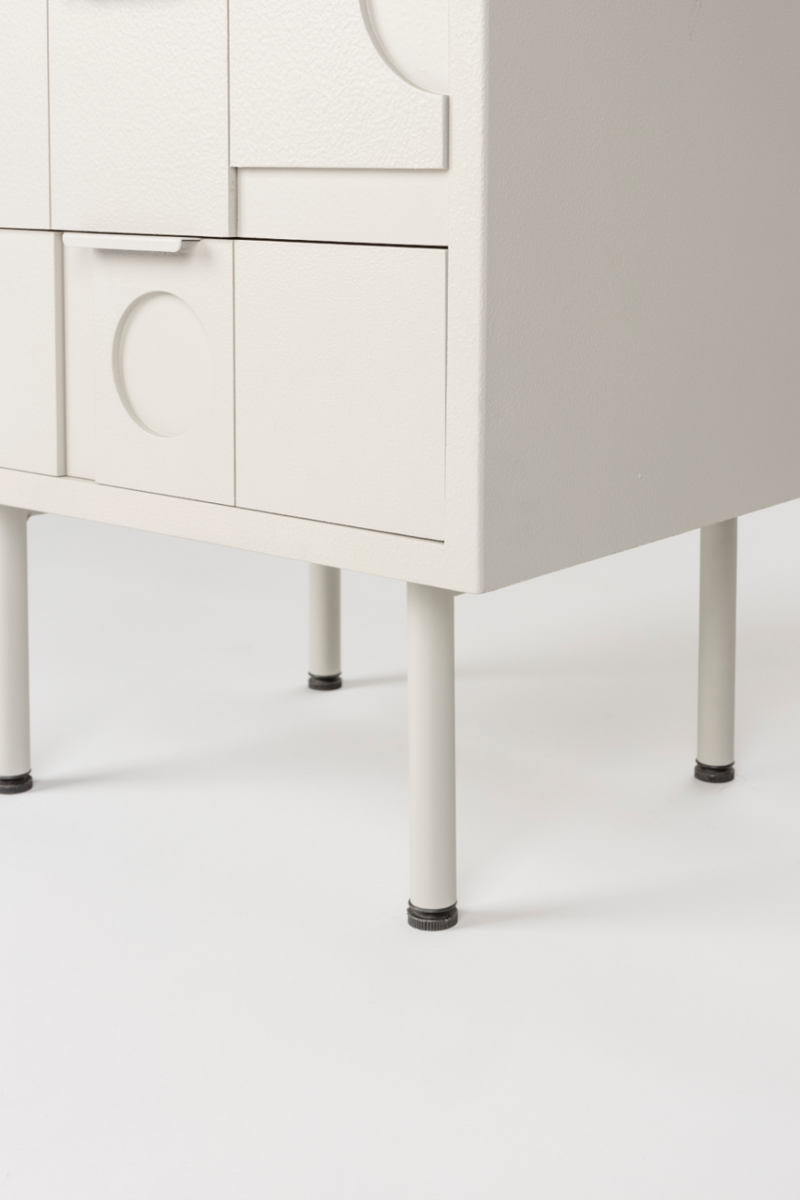 White Wooden Bedstand | DF Funk | Oroatrade.com