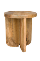 Carved Mango Wood Side Table | DF Maeze | Oroatrade.com