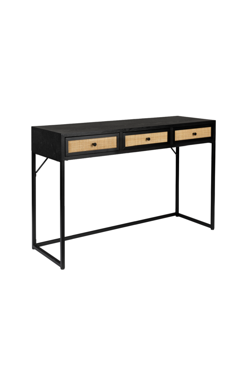Modern Black Wood Console Table | DF Guuji | Oroatrade.com