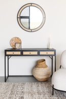 Modern Black Wood Console Table | DF Guuji | Oroatrade.com