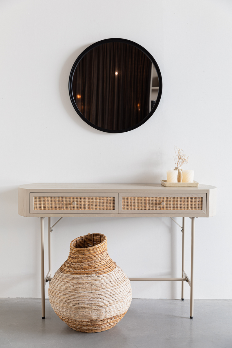 Beige Console Table With Drawers | DF Amaya | Oroatrade.com