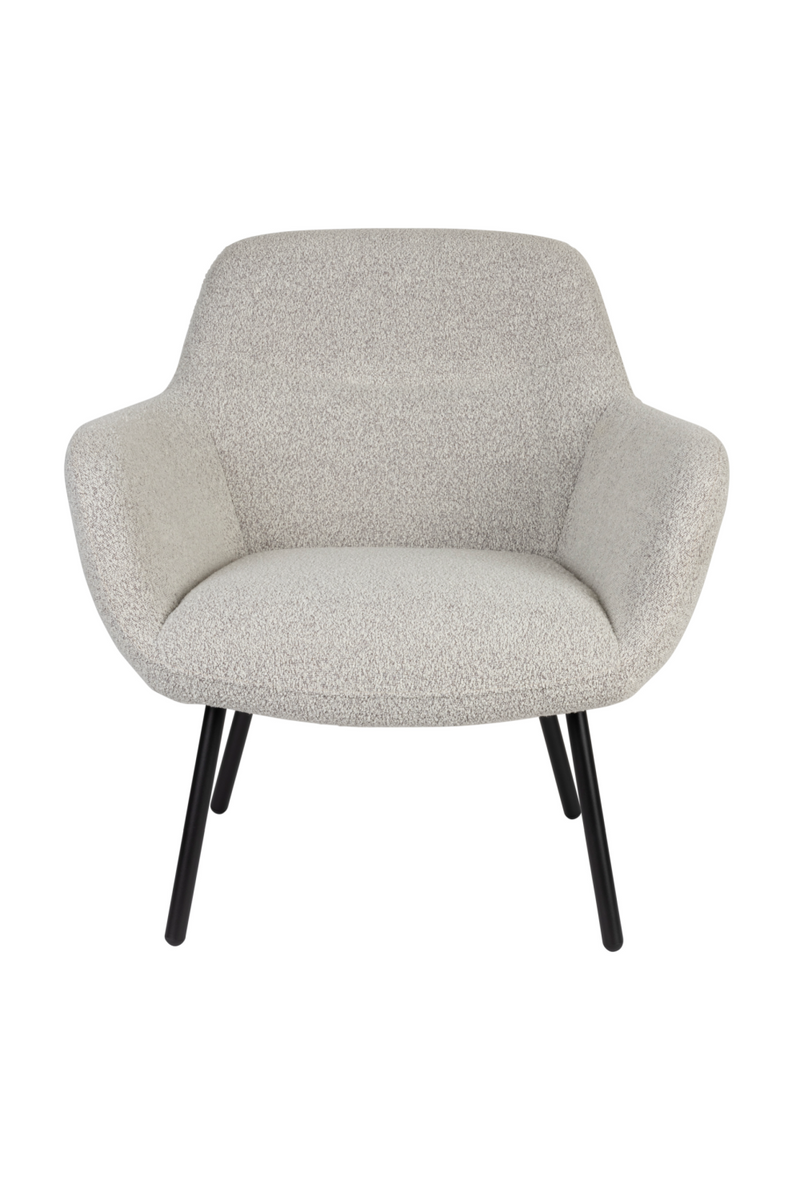 Beige Bouclé Lounge Chair | DF Dude | Oroatrade.com