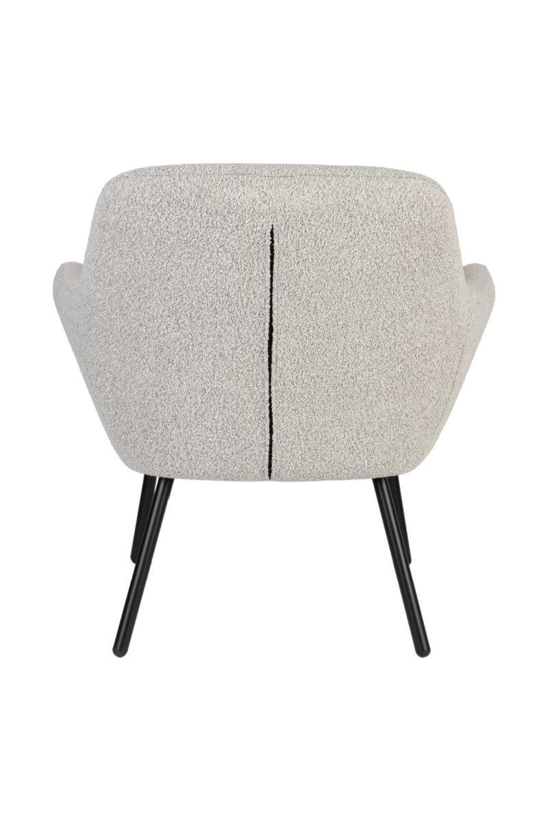 Beige Bouclé Lounge Chair | DF Dude | Oroatrade.com