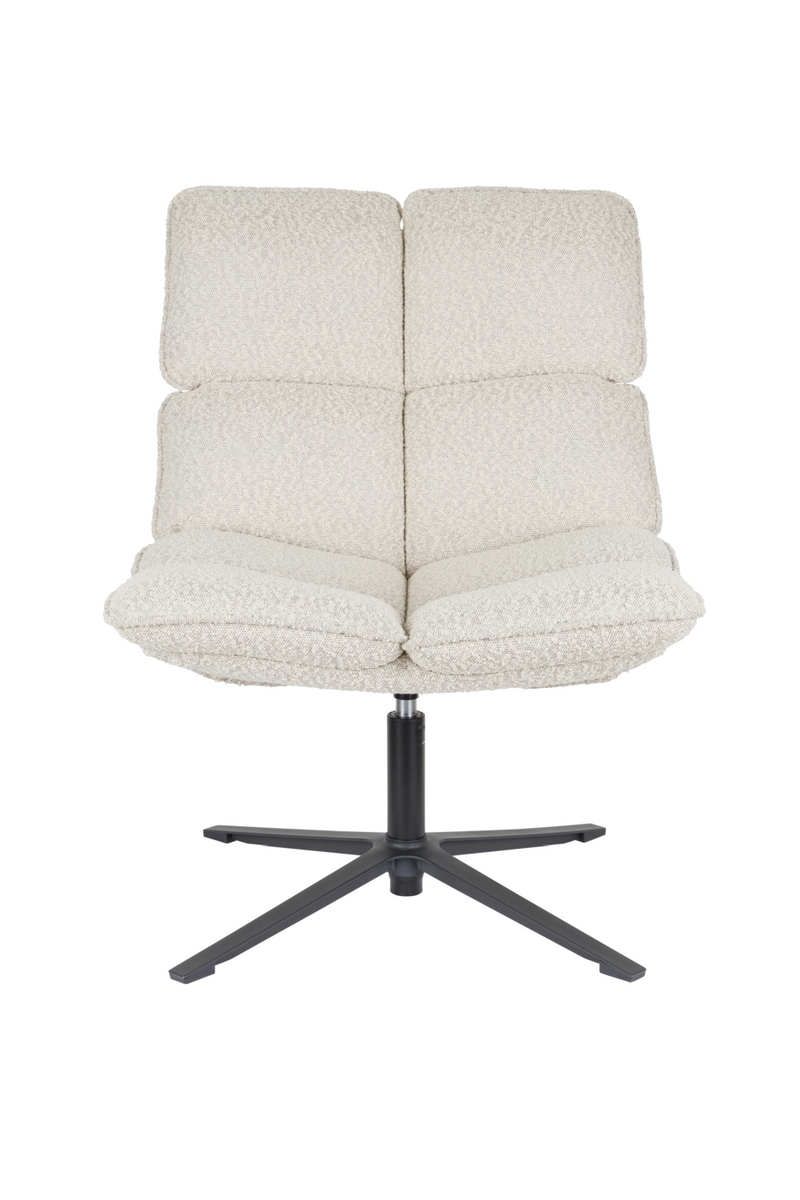 Channeled White Lounge Chair | DF Bros | Oroatrade.com