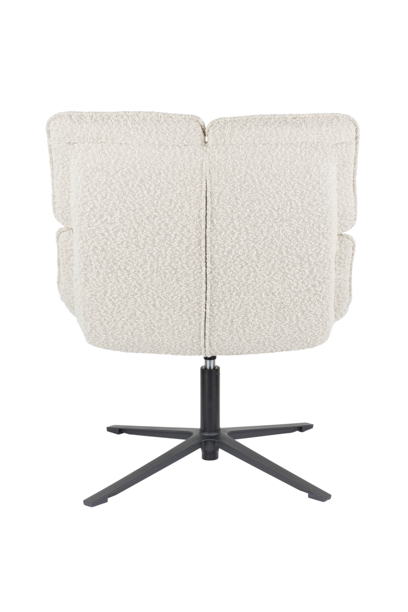 Channeled White Lounge Chair | DF Bros | Oroatrade.com