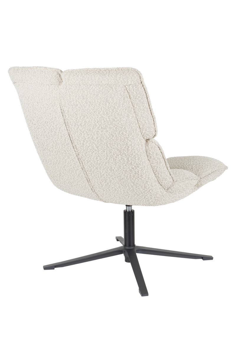 Channeled White Lounge Chair | DF Bros | Oroatrade.com