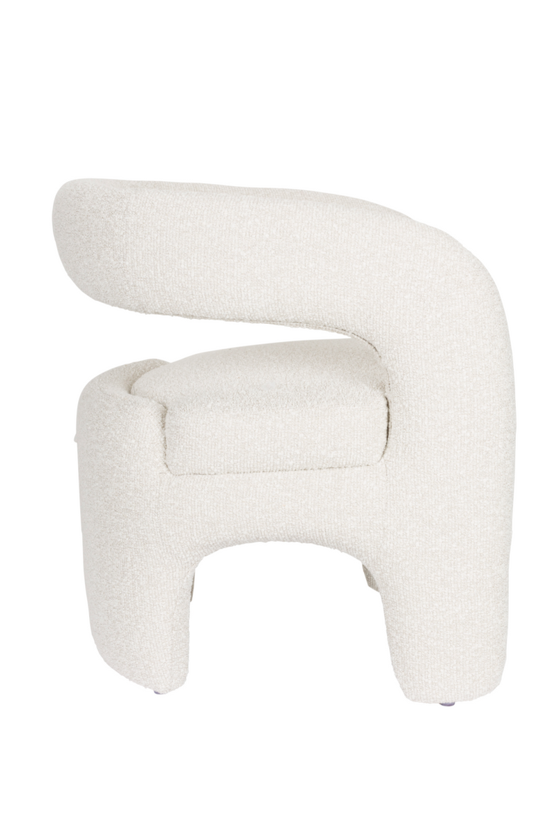 White Curved Lounge Chair | DF Nova | Oroatrade.com