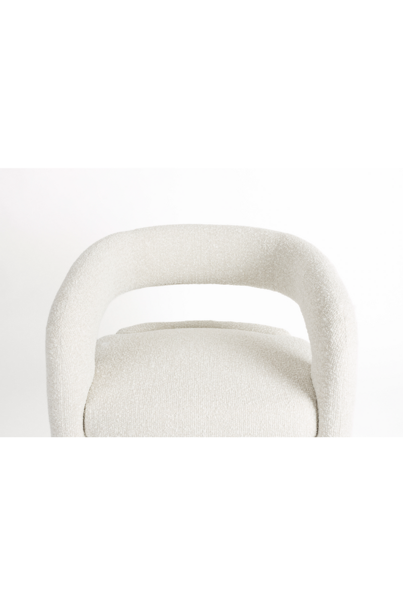 White Curved Lounge Chair | DF Nova | Oroatrade.com