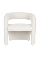 White Curved Lounge Chair | DF Nova | Oroatrade.com