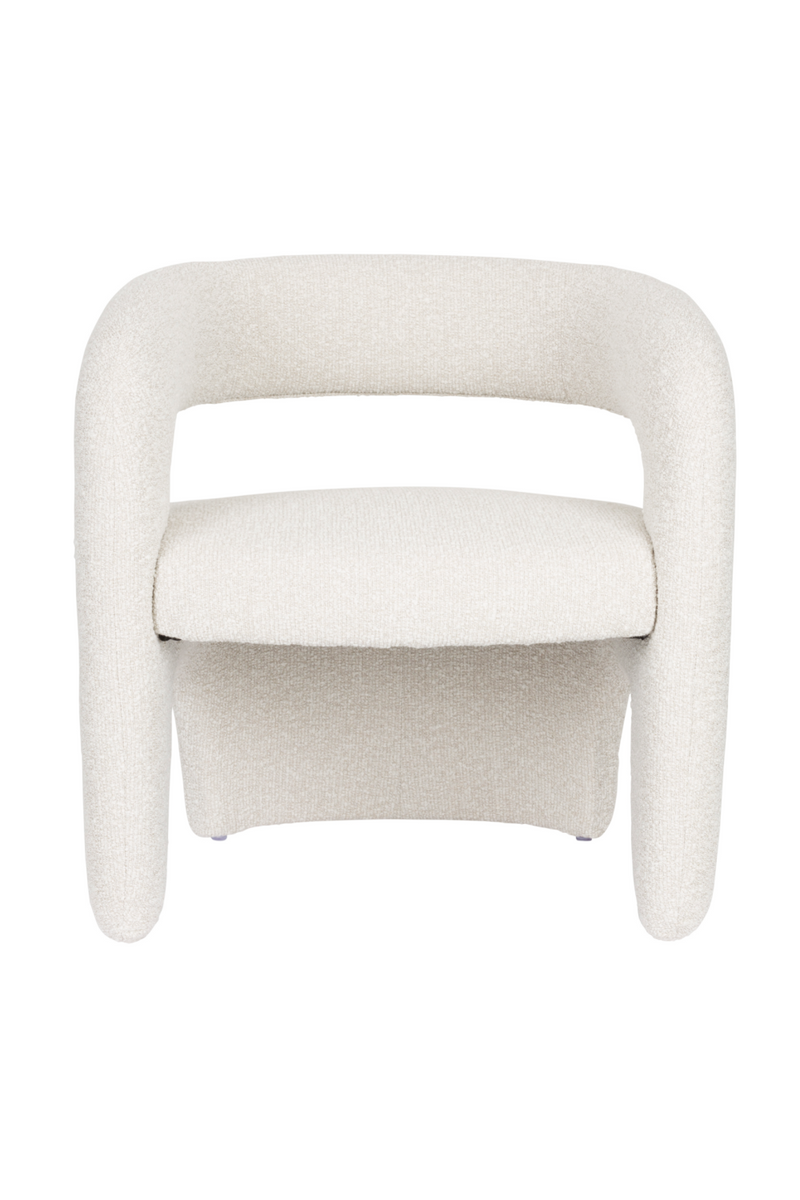 White Curved Lounge Chair | DF Nova | Oroatrade.com