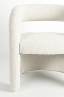 White Curved Lounge Chair | DF Nova | Oroatrade.com