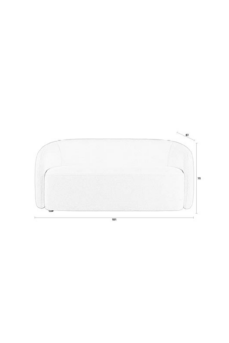 White Minimalist Sofa | DF Len | Oroatrade.com