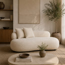 White Curved Sofa | DF Noxx