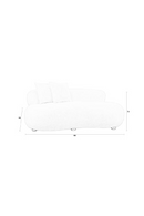 White Curved Sofa | DF Noxx | Oroatrade.com