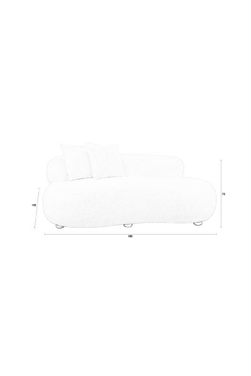 White Curved Sofa | DF Noxx | Oroatrade.com