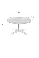 Leather Modern Stool | DF John | Oroatrade.com