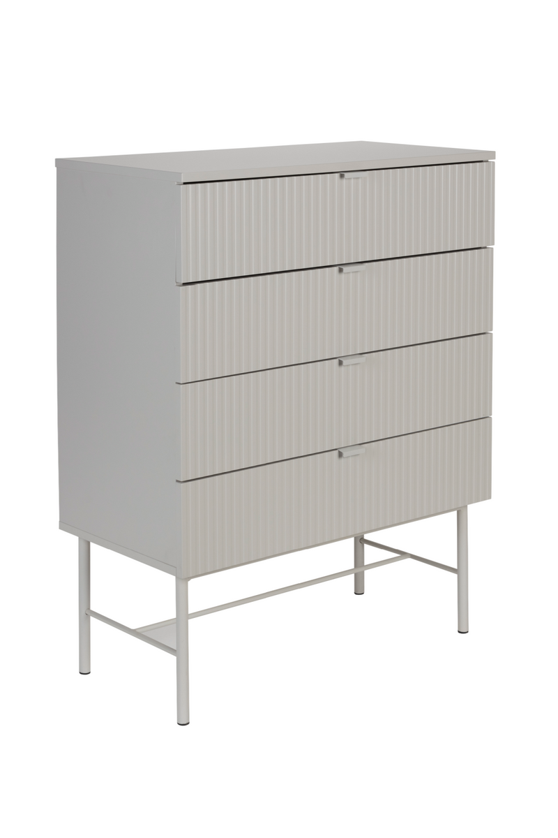 White 4-Drawer Cabinet | DF Cayo | Oroatrade.com
