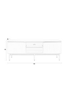 White Minimalist Sideboard | DF Cayo | Oroatrade.com